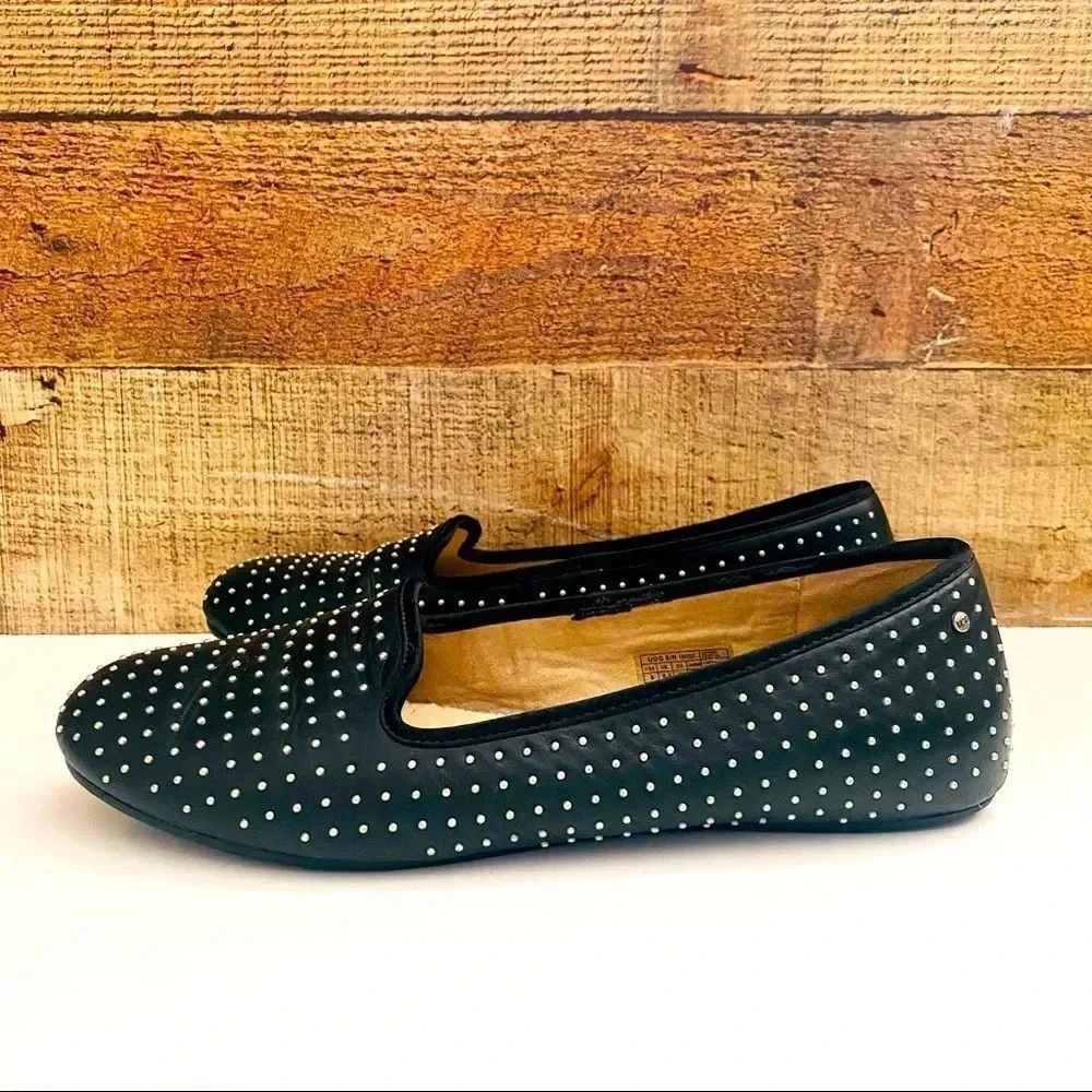 Ugg Australia Alloway Black Studded Flats